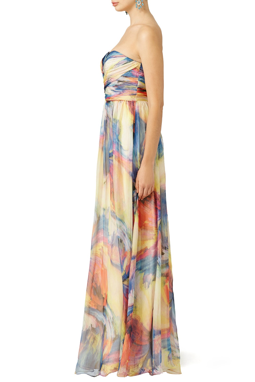 Watercolor Stroke Gown by Slate & Willow 1