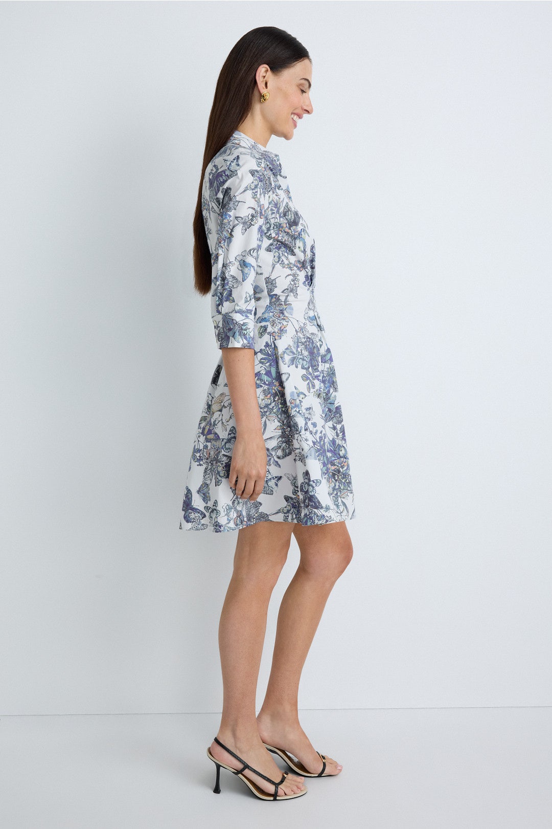 Journi Pintuck Short Dress by L'agence 1