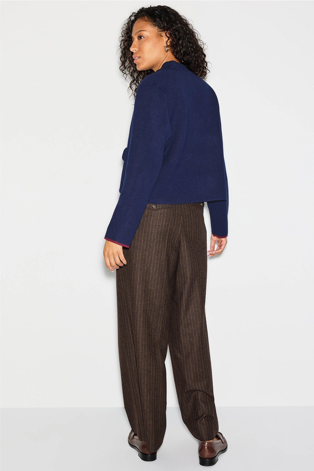 Madouce Navy And Maroon Trim Cardigan by Claudie Pierlot 2