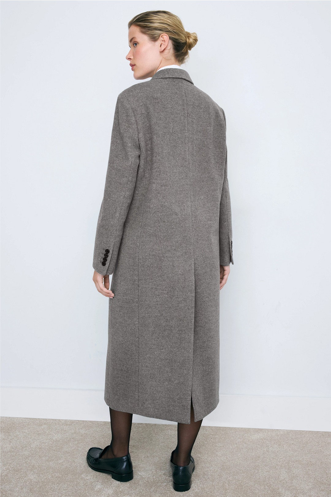 2-Way Three Button Cashmere Coat by DUNST 2