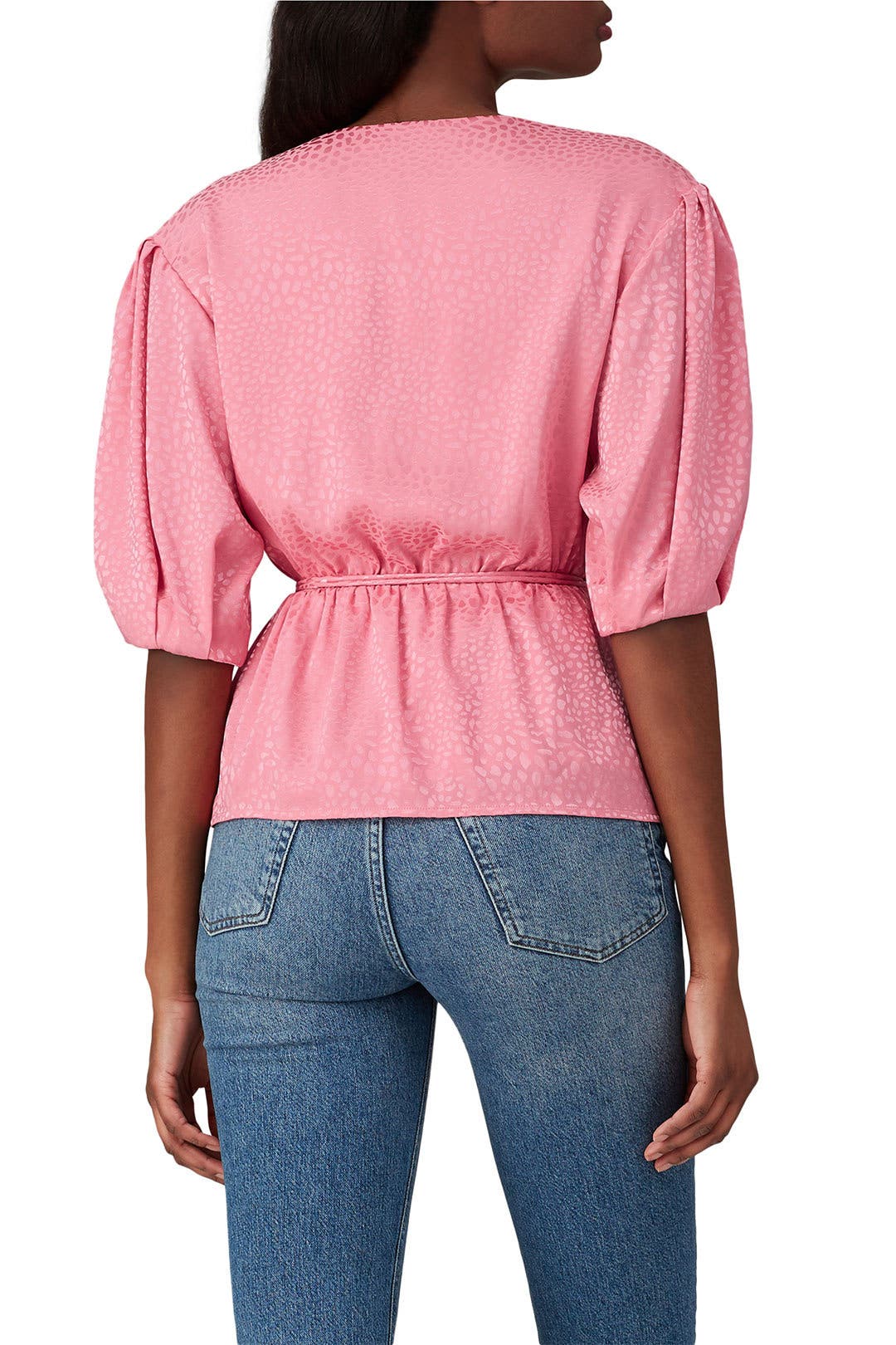 トップス Andmary Mary logo ribbon tops pink ANDMARY】Mary logo ribbon tops