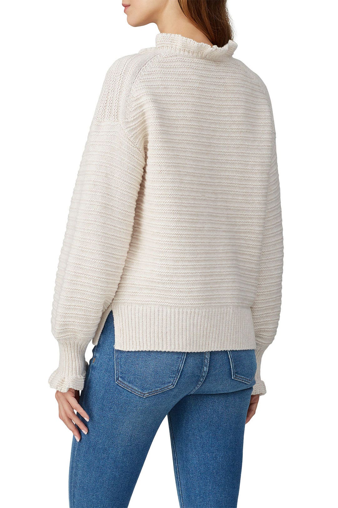 Ruffle Mockneck Stich Pullover by Madewell 2