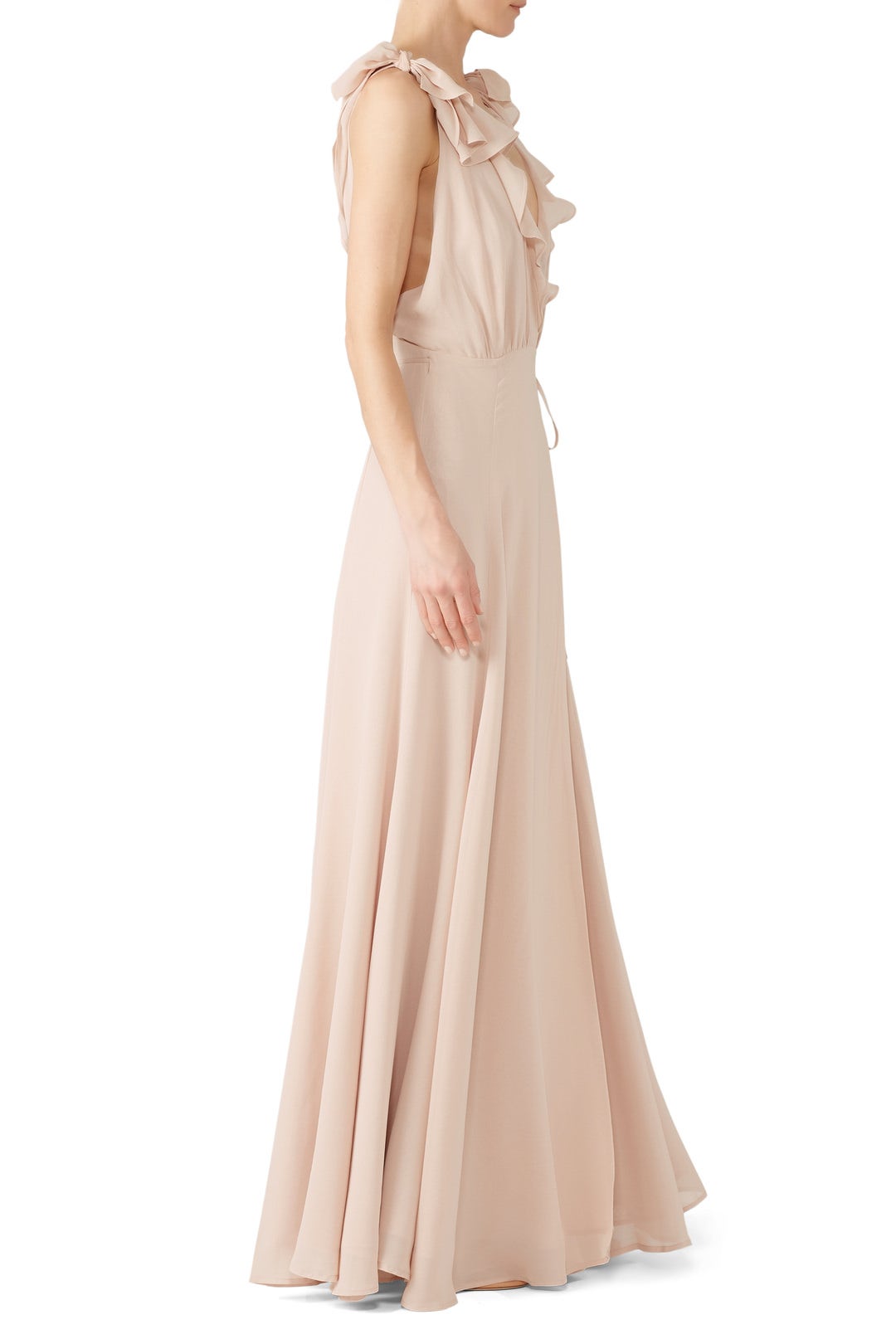 Champagne Peppermint Dress by Reformation 2