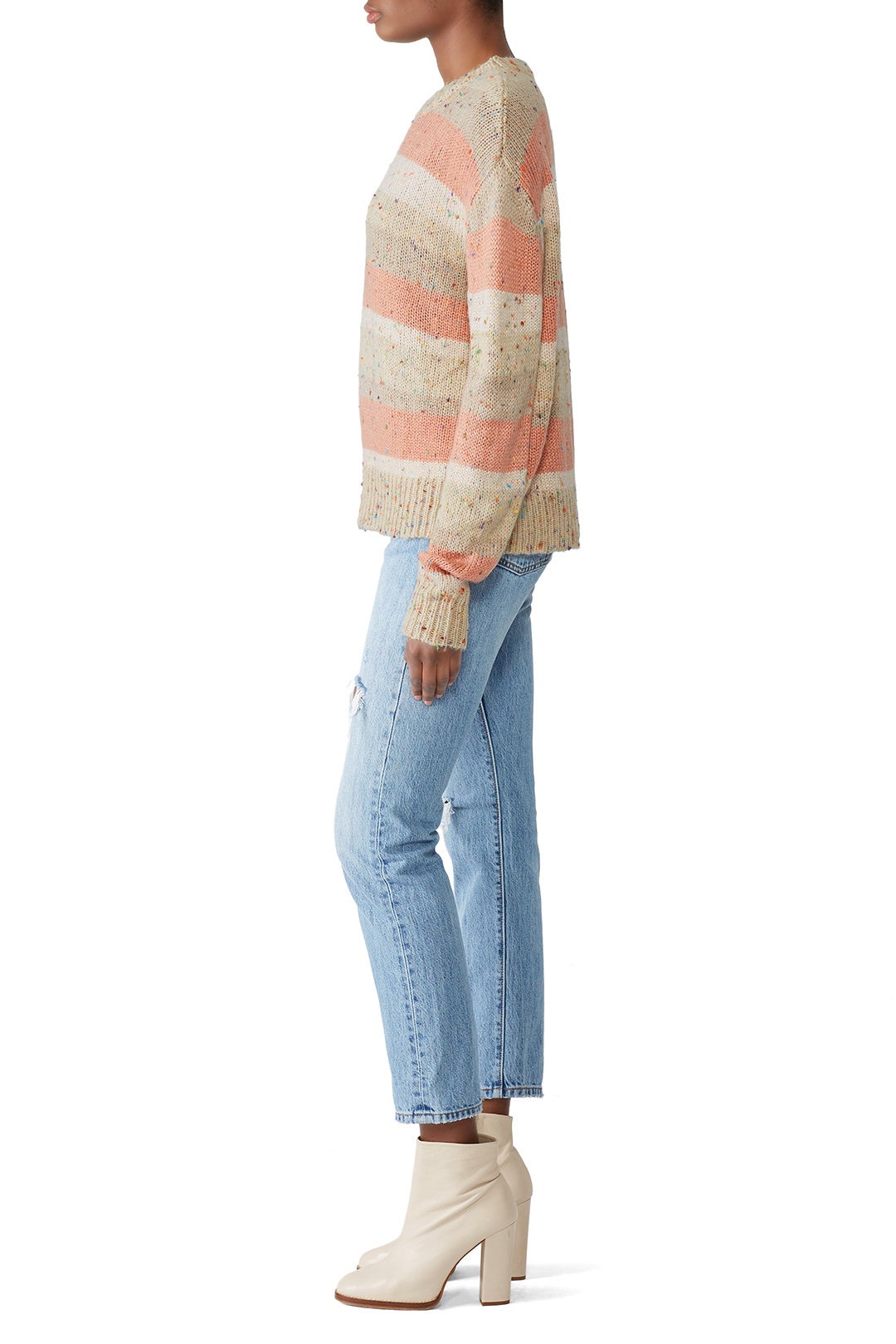 Confetti Stripe Lucien Sweater by John + Jenn 2