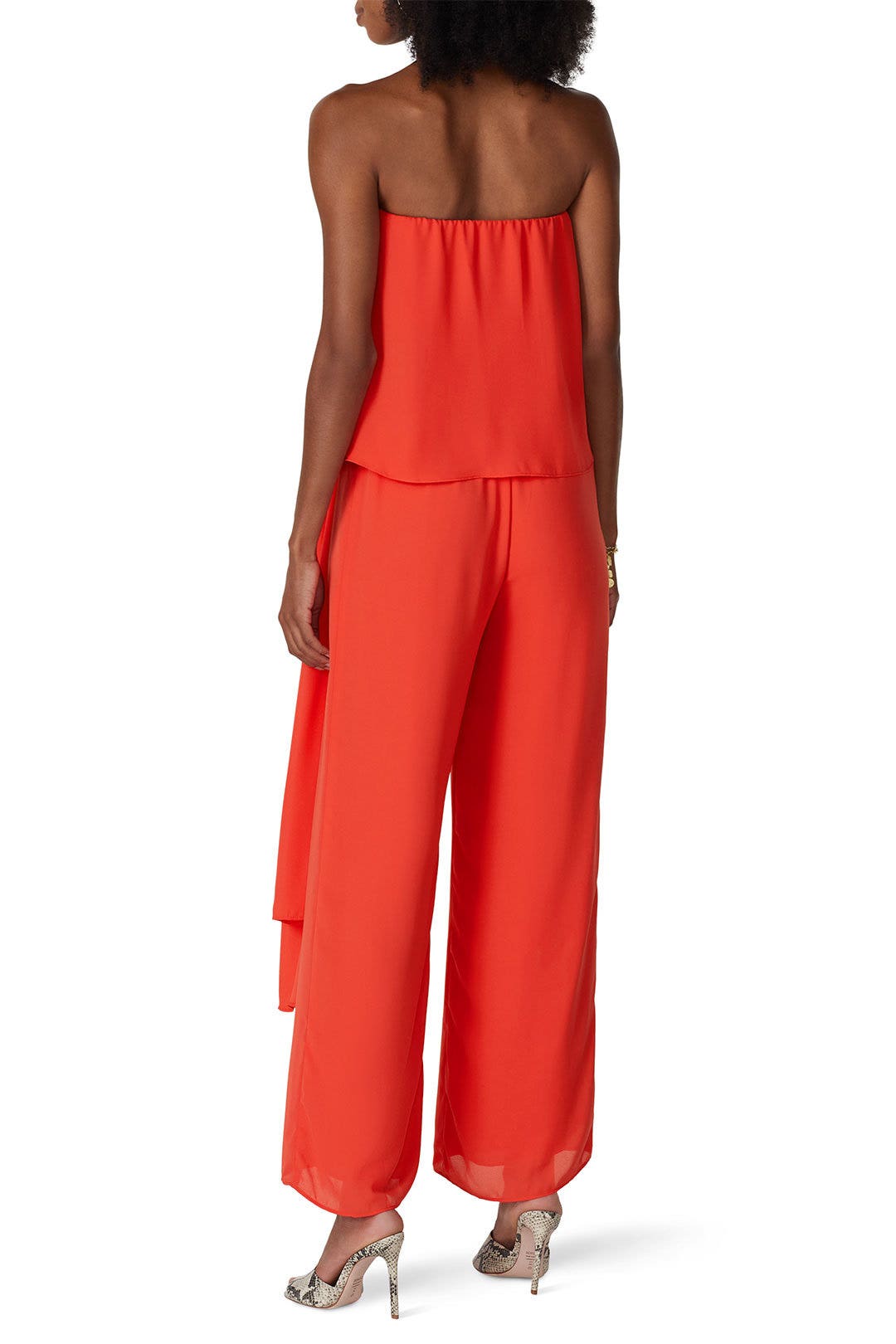 Tie Front Strapless Jumpsuit by krisa 2