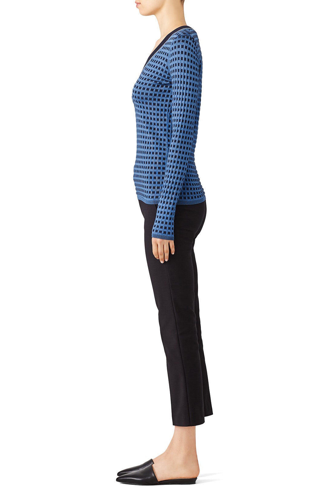 Blue Printed Sweater by Diane von Furstenberg 1