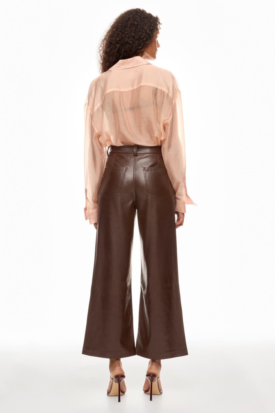 The Mia Vegan Leather Crop Trouser by Joe's Jeans | Rent the Runway