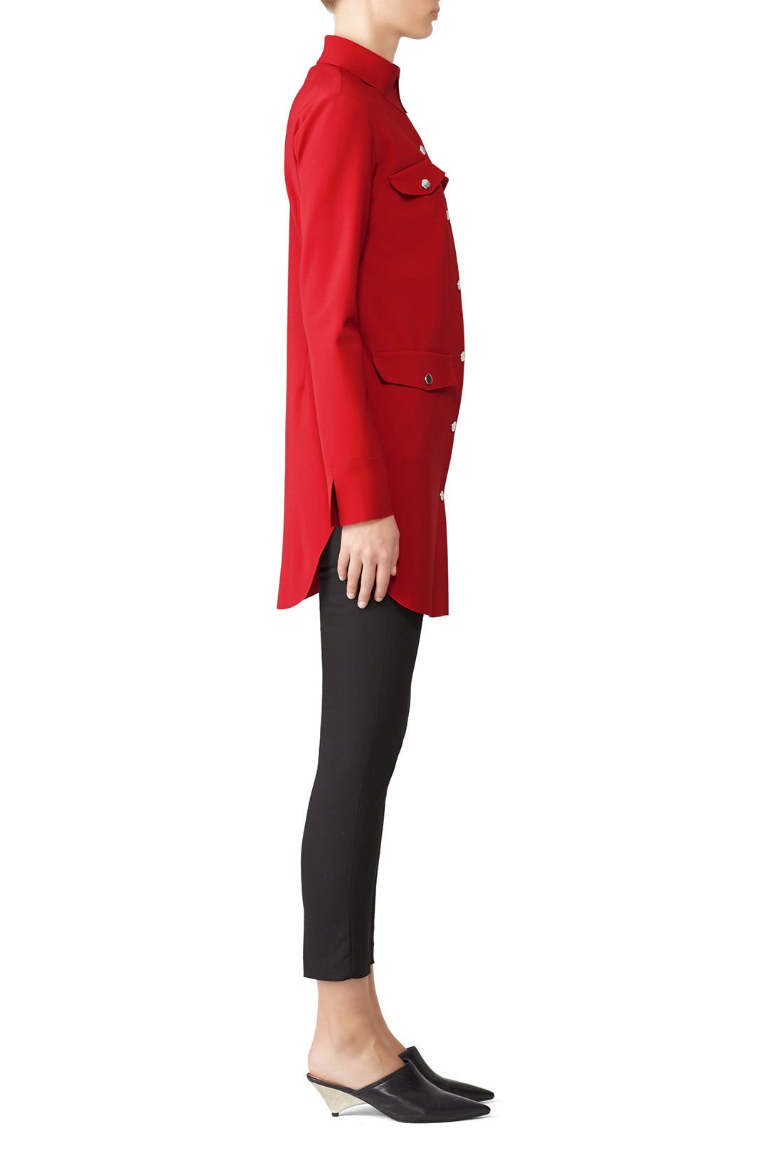 Red Maura Jacket by Chiara Boni La Petite Robe 2