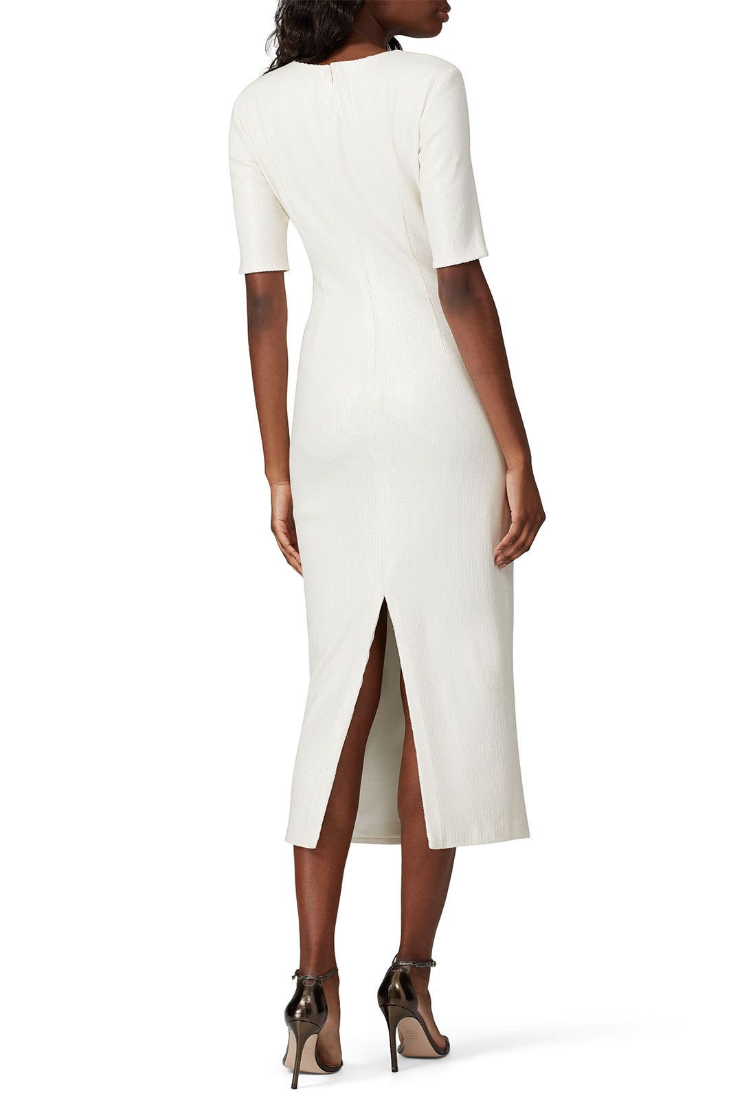 Ivory Sequin Dress by LAPOINTE 2