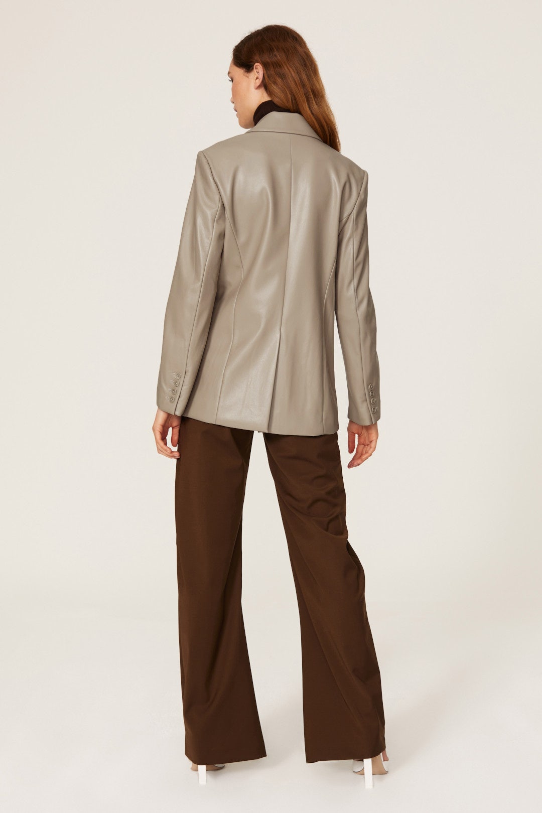 Raelynn Faux Leather Blazer by SIMKHAI 1