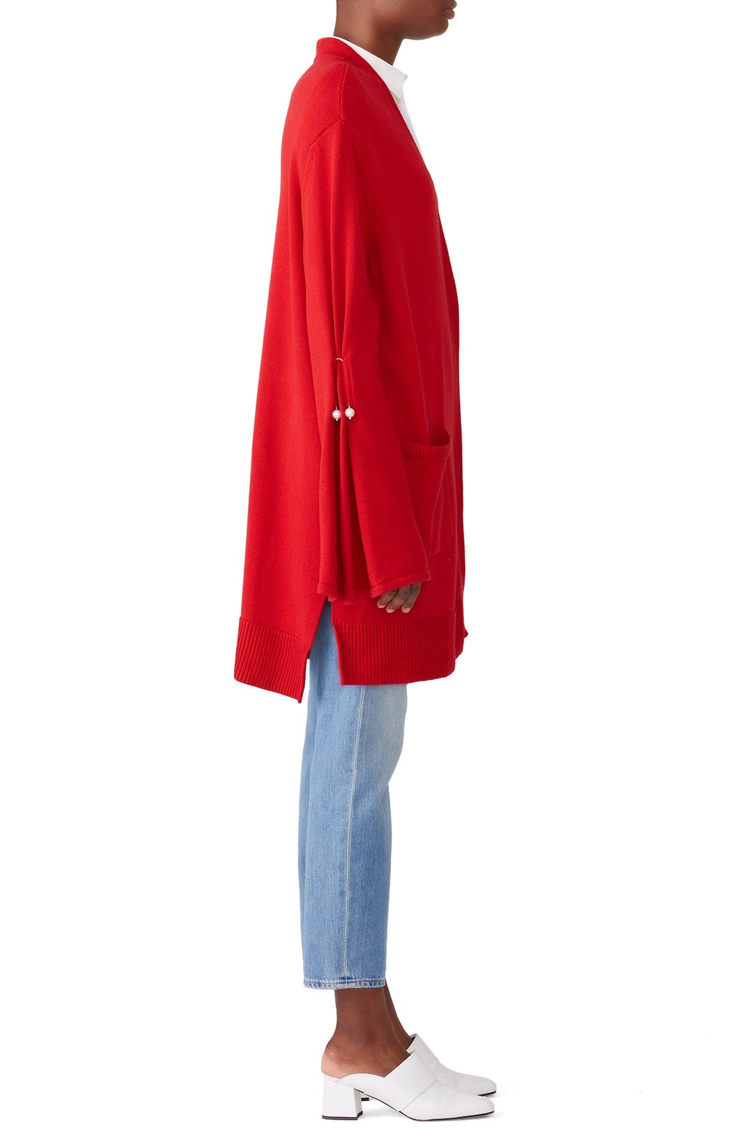 Red Maudi Cardigan by Mother of Pearl 1