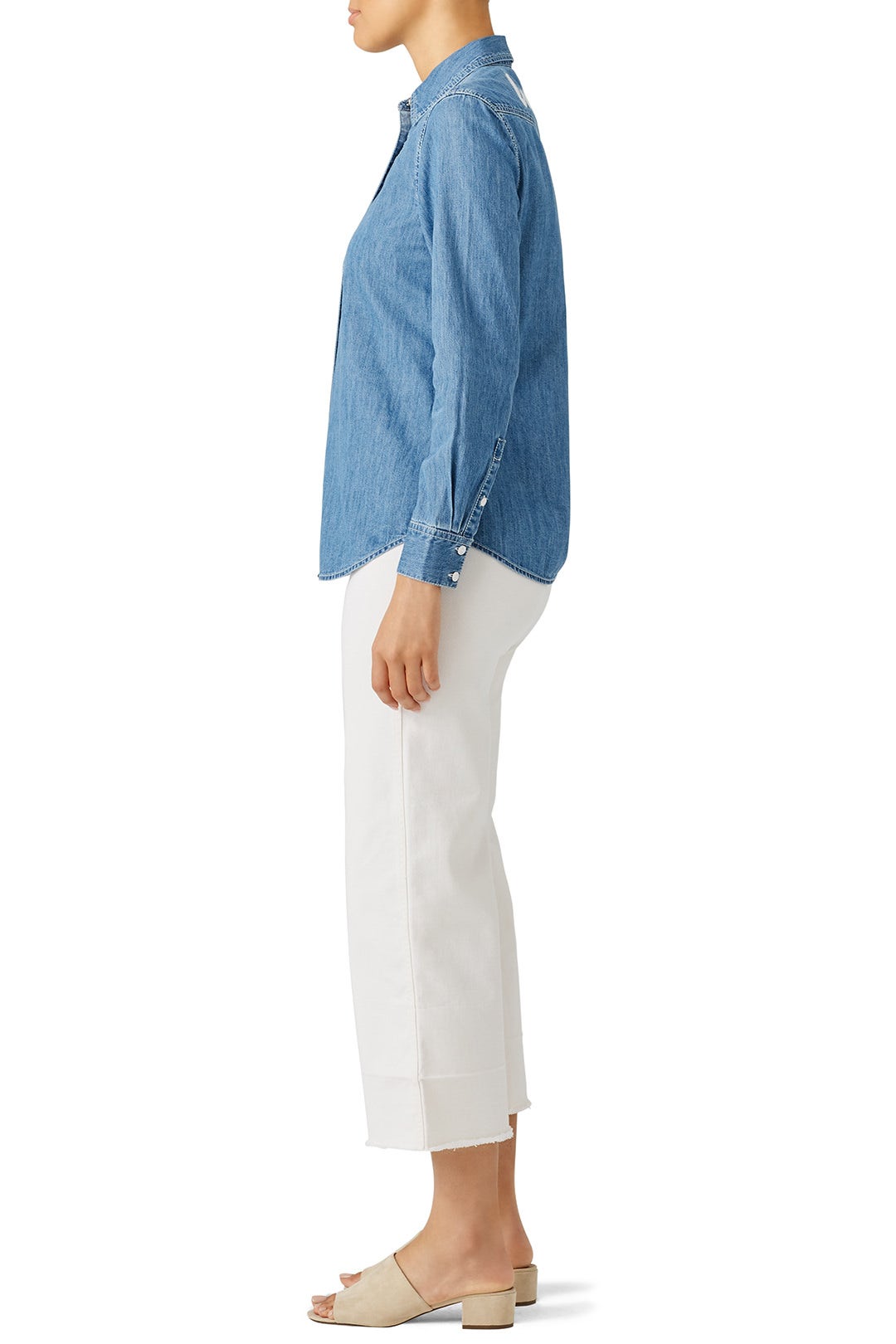 Chambray Button Down by Draper James 2