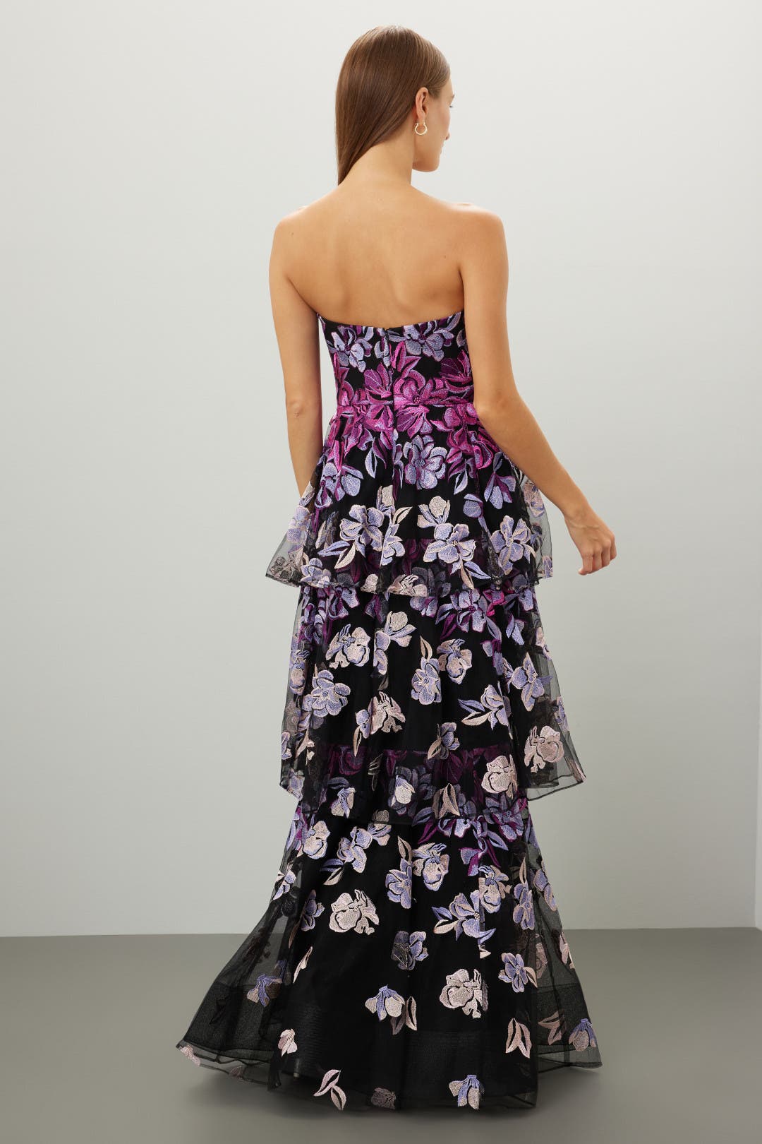 Tiered Strapless Gown by Marchesa Notte | Rent the Runway