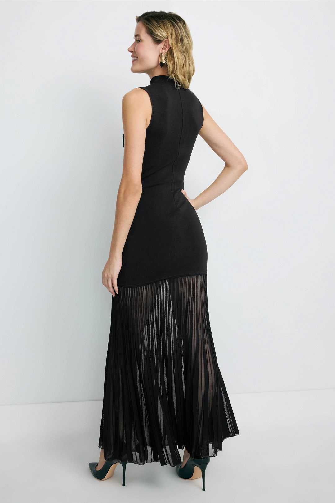 Mock Neck Sheer Maxi Dress by MICHAEL KORS 2