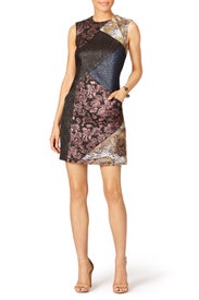 Patchwork Dress by Nicole Miller