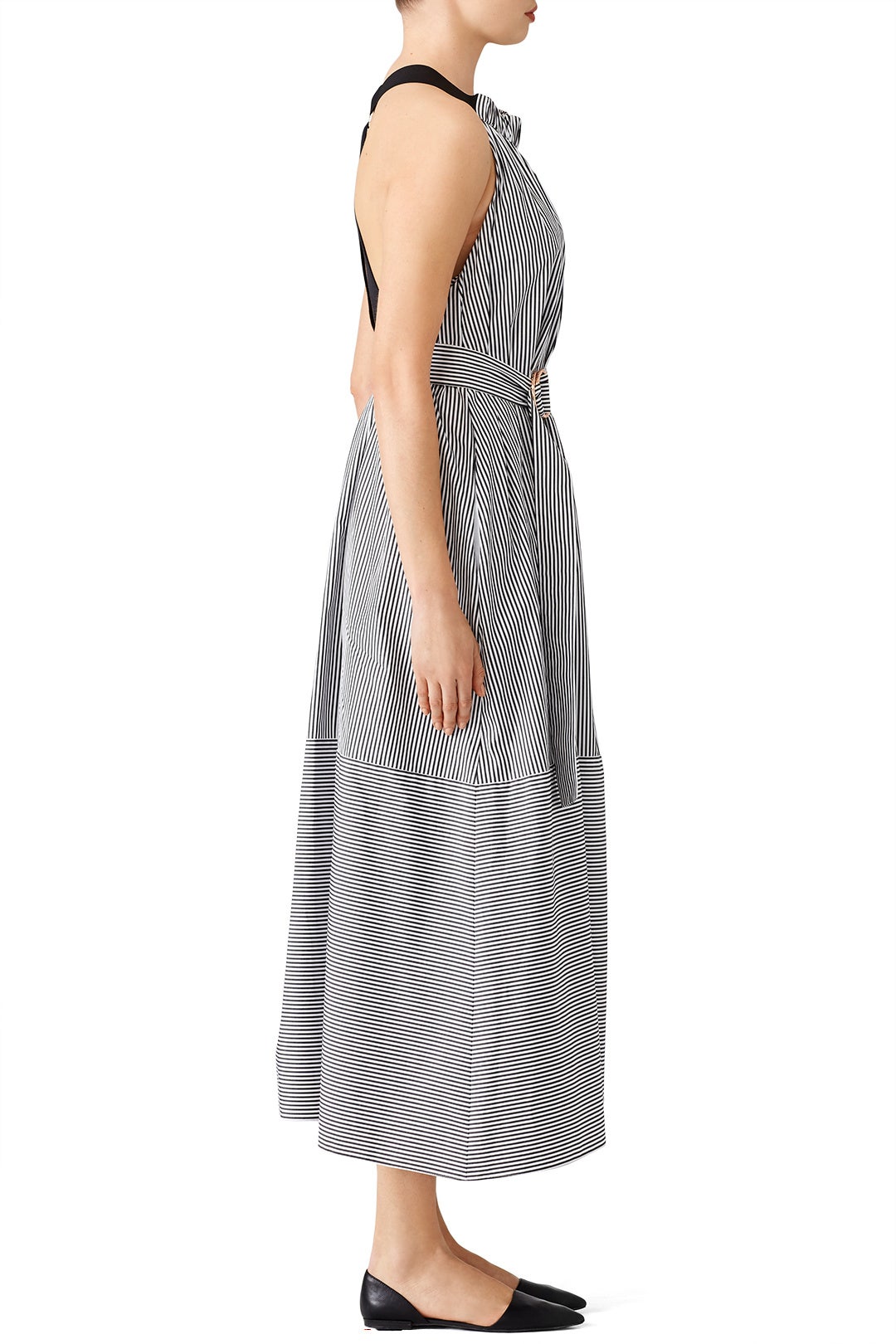 Black Striped Maxi Dress by Tibi 2