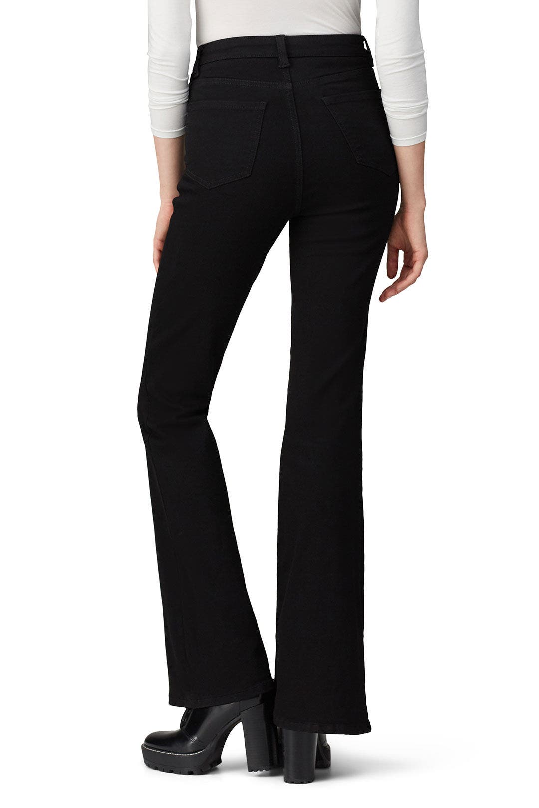 Black Sava High Rise Flare Jeans by Universal Standard 1