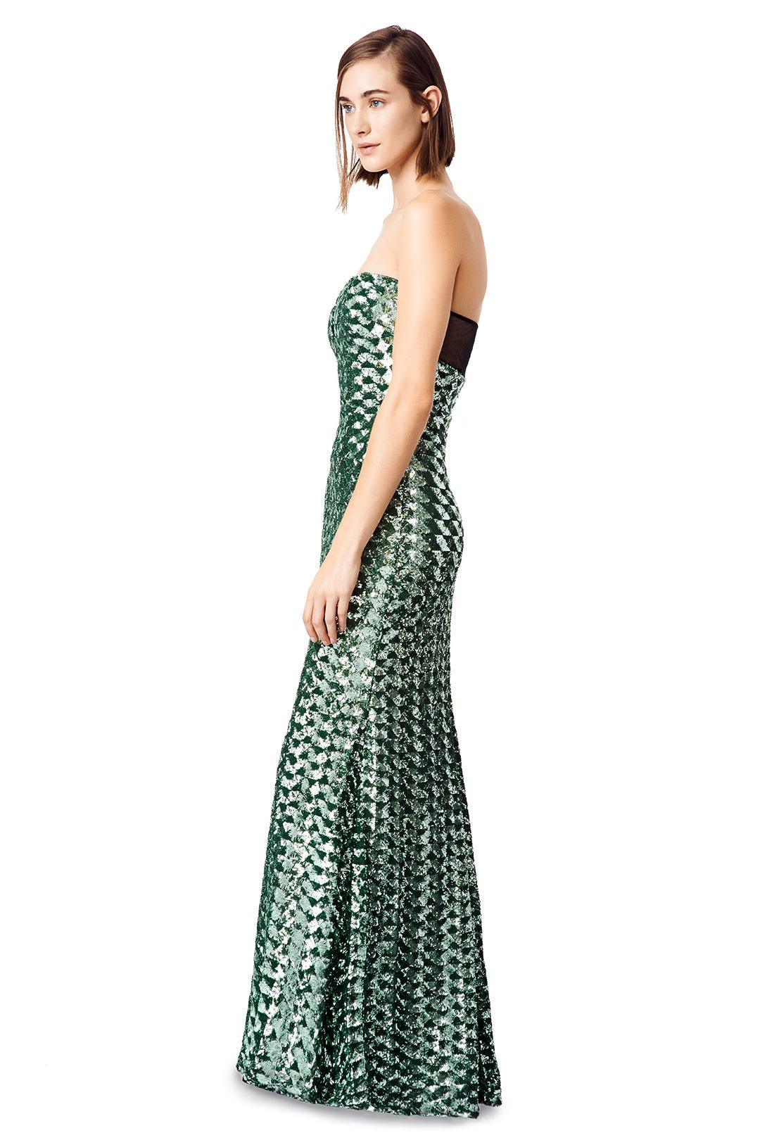 Emerald Rush Gown by Badgley Mischka 2