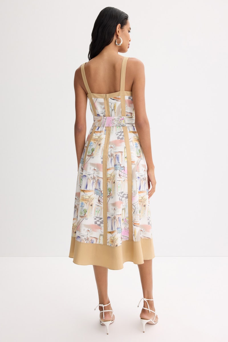 Watercolor Midi Dress by Badgley Mischka - Photo 2