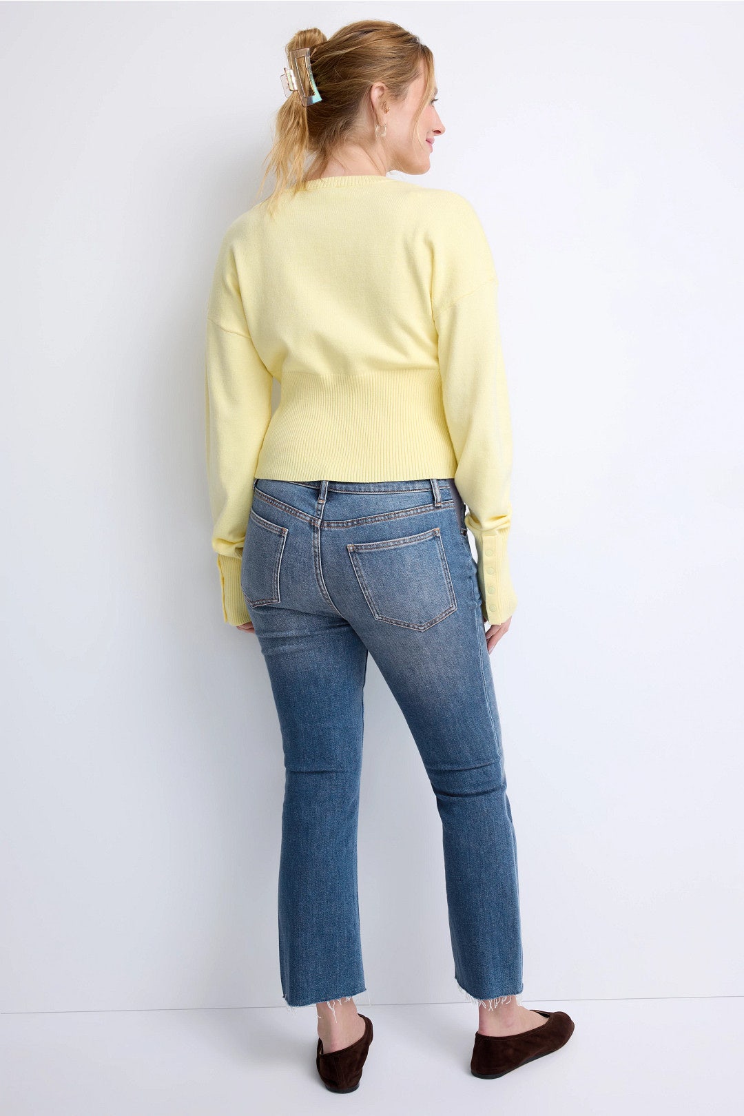 Crop Maternity Jean by HATCH 2