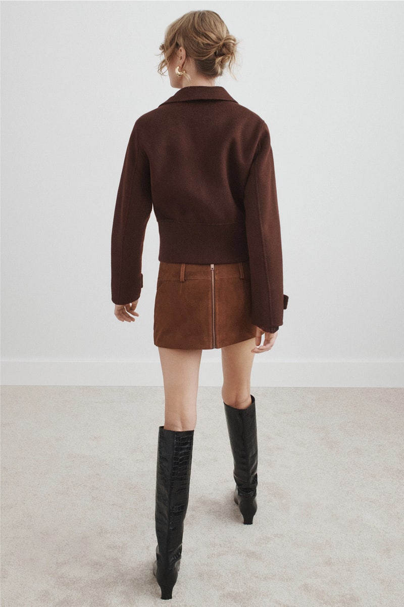 Short Cropped Coat by Maje - Photo 2