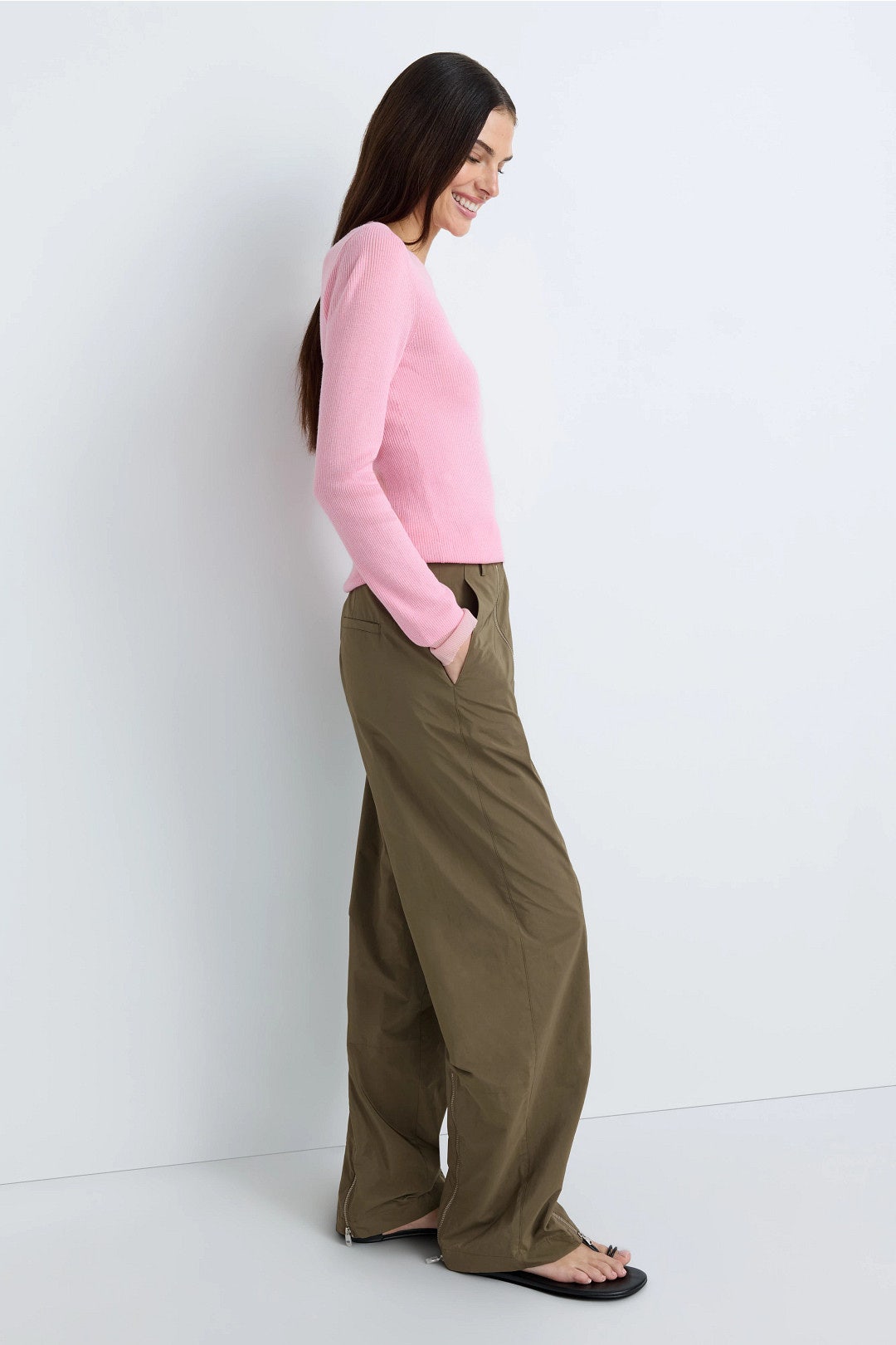 Nylon Zipper Trousers by Tibi 1