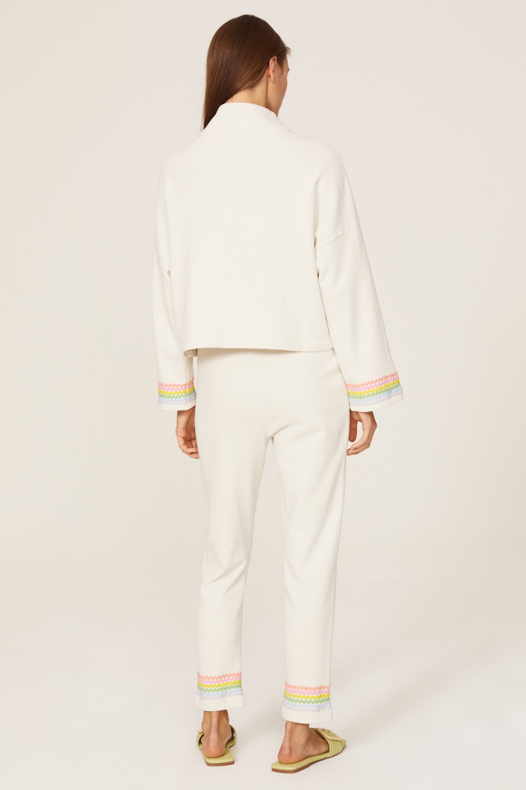 Rainbow Quarter-Zip Sweatshirt by Something Navy 2