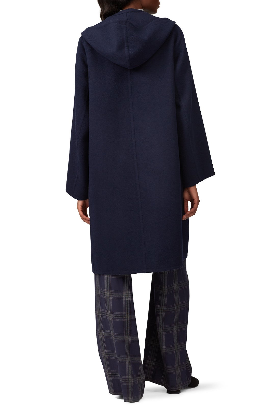 Navy Hooded Coat by VINCE. 2