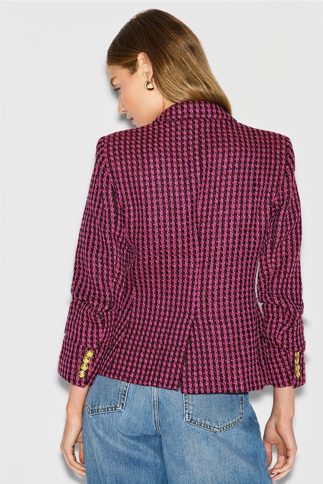 Collared Tweed Blazer by Derek Lam 10 Crosby x RTR 2