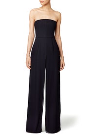 Black Celine Jumpsuit by HALSTON