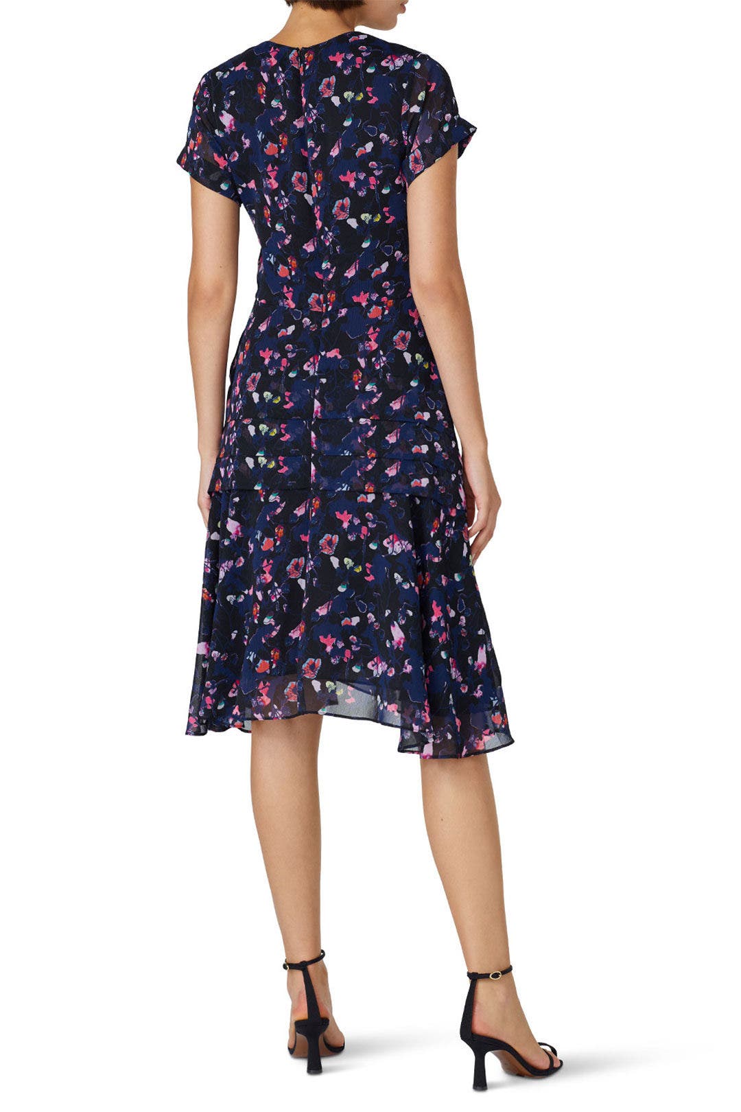 Navy Floral Ruched Dress by Jason Wu x RTR 2