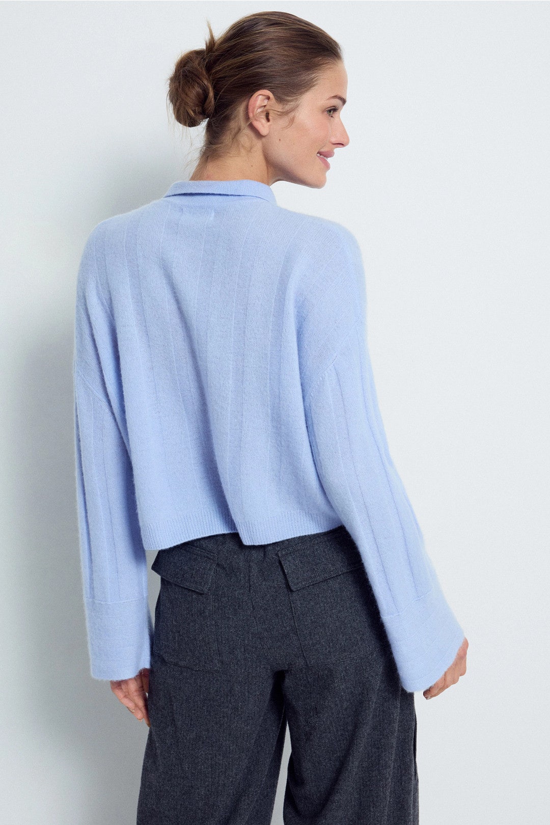Coastal Cashmere Ribbed Polo Sweater by NAADAM 2