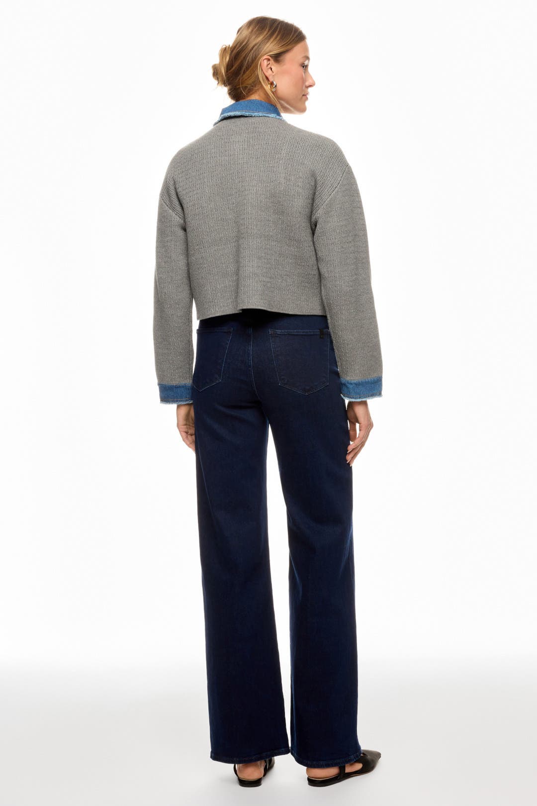 John Denim Knit Cardigan by Sandro | Rent the Runway