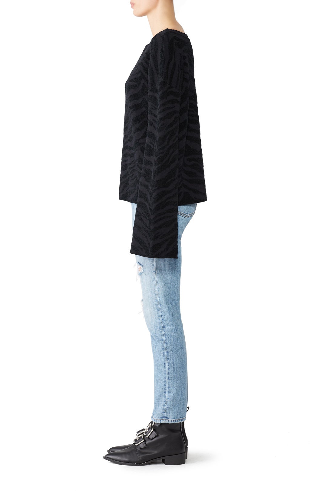Animal Print Sweater by Slate & Willow 1