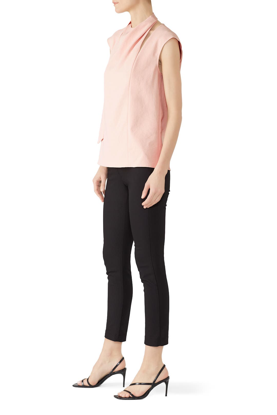 tibi chalky drape top