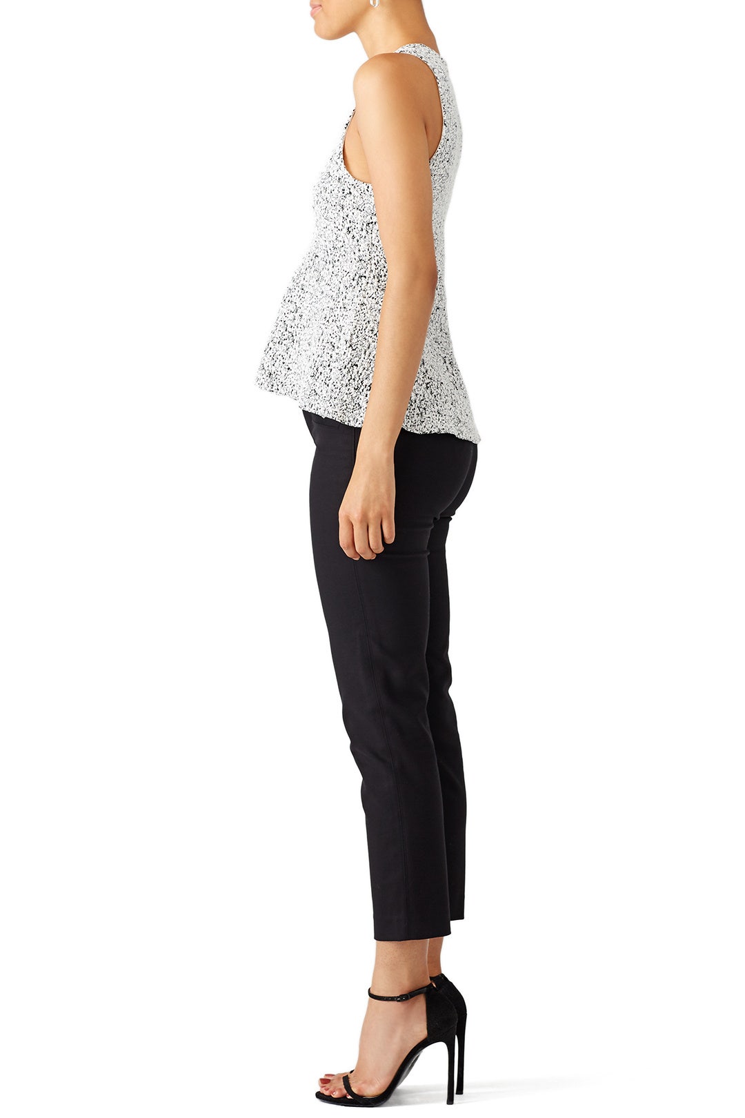 Grey Colisha Peplum Top by Theory 1