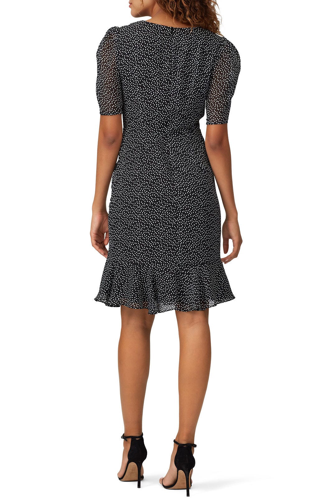 Polka Dot Ruffle Dress by Adrianna Papell 2