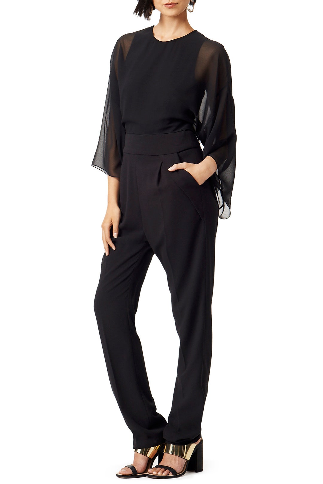 Modern Grecian Jumpsuit by BCBGMAXAZRIA 0