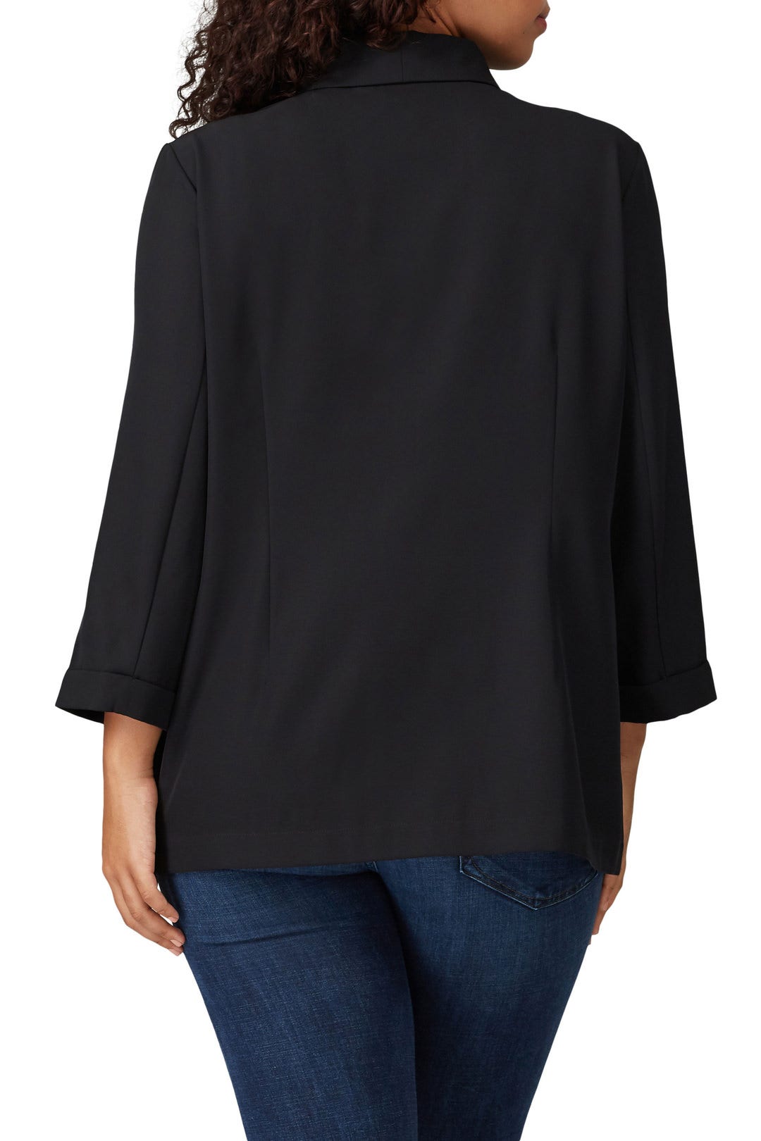 Black Draped Blazer by JUNAROSE 2