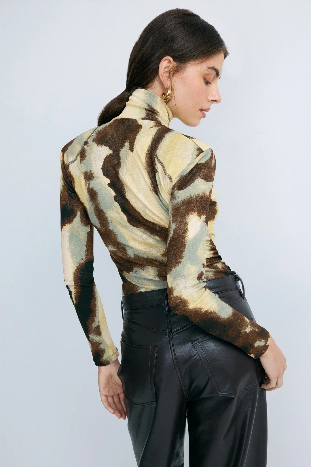 Nayeli Tie Dye Turtleneck Top by Nanushka 2