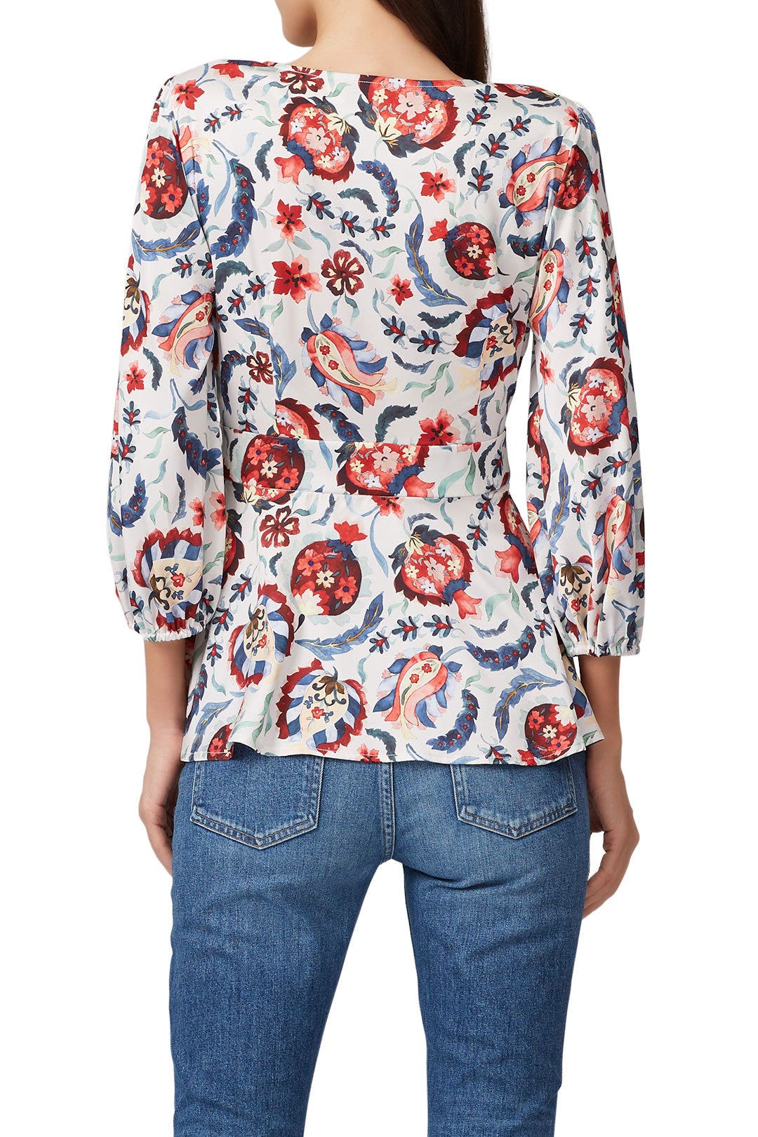 Multi Floral Peplum Top by SACHIN BABI 1