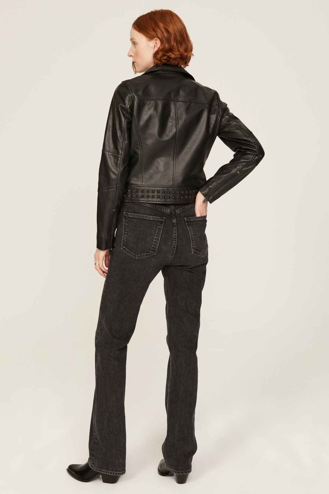 Textured Leather Jacket by Slate & Willow 2