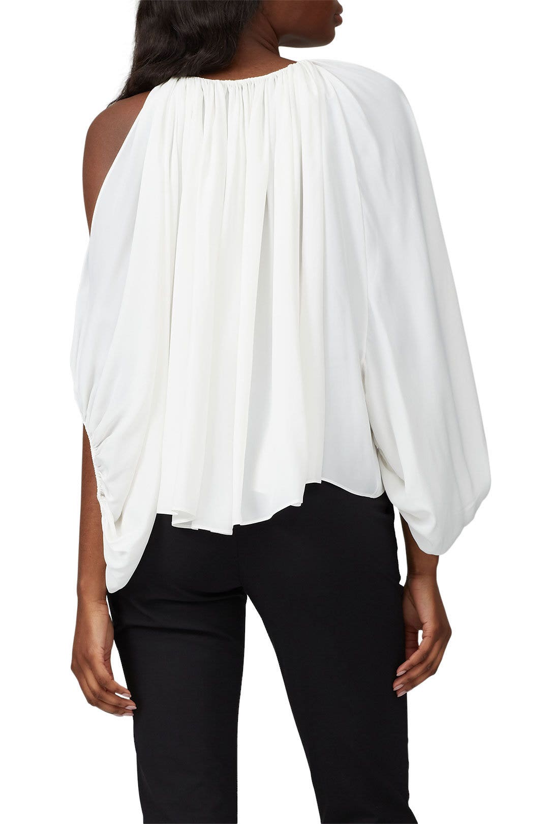 Cold Shoulder Draped Top by MUGLER Rent the Runway
