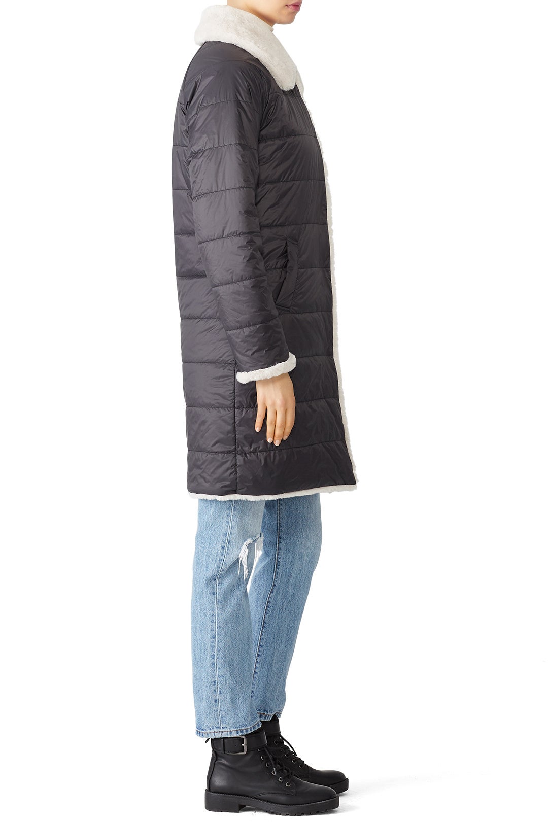 2 Be Real Faux Fur Puffa Coat by Sanctuary 1