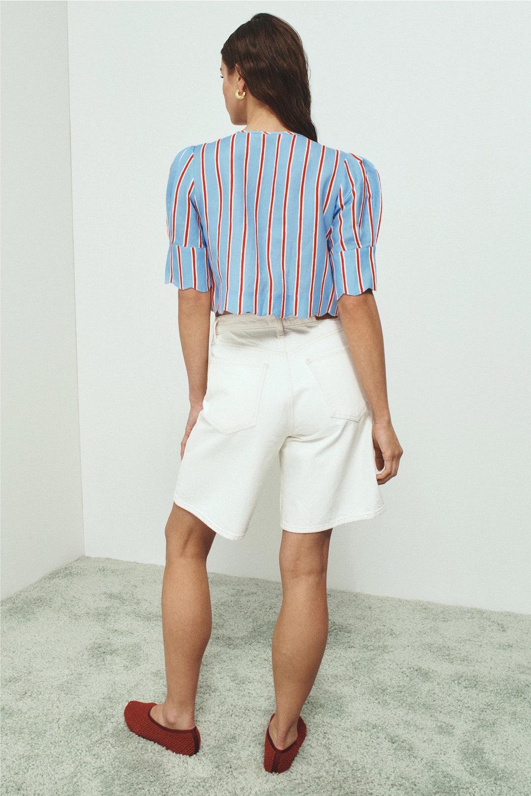 Striped calloped Top by Sister New York 1