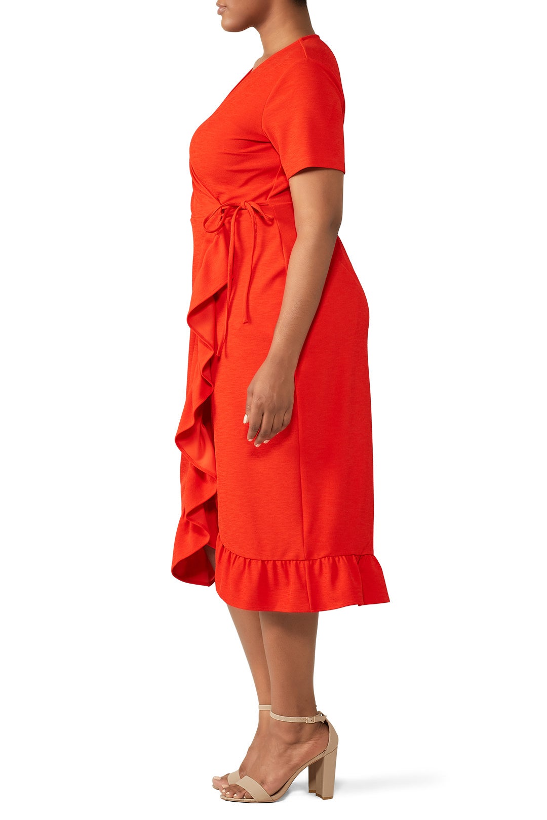 Frill Wrap Dress by LOST INK 2