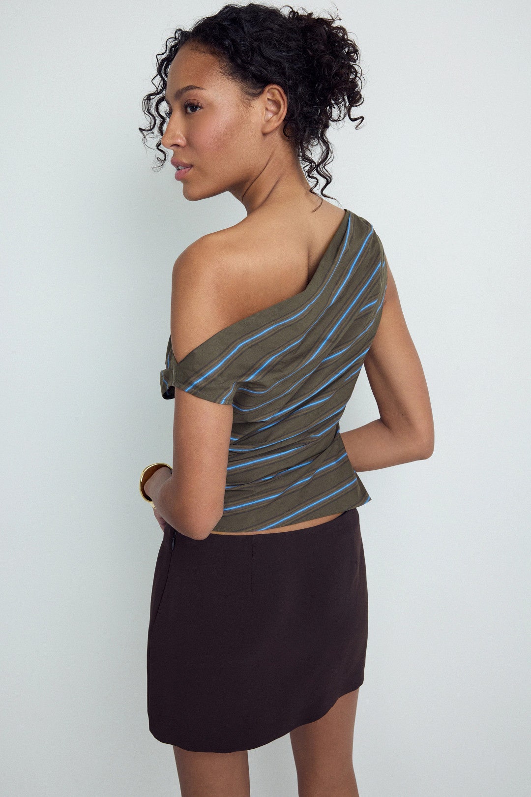 Phare Off The Shoulder Striped Top by Staud 2