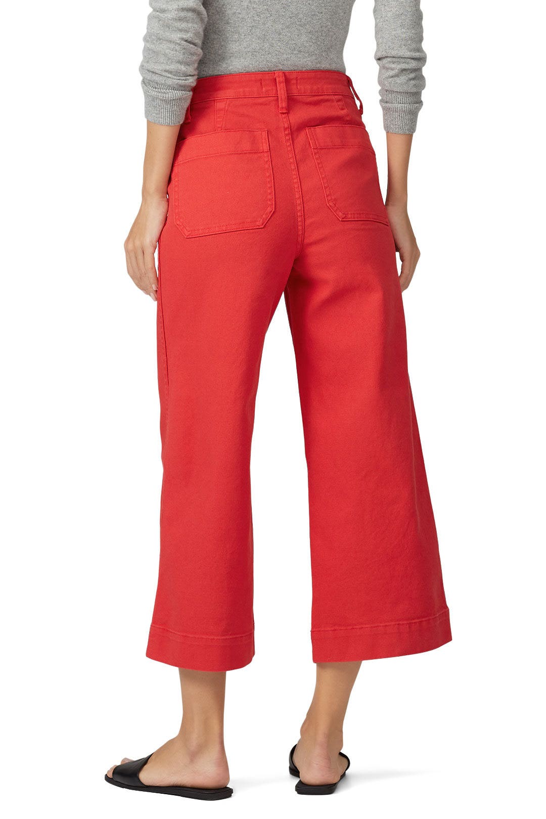 Americana Red Emmett Wide Leg Crop Pants by Madewell 2