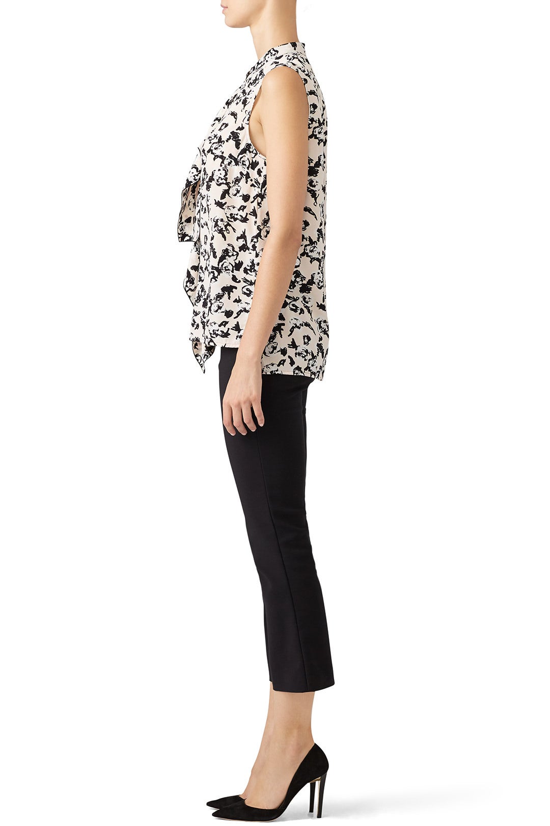Scribble Rose Ruffle Top by Proenza Schouler 1