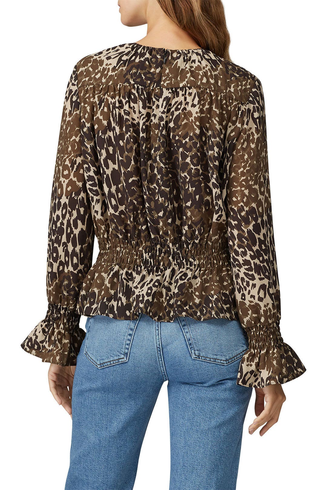 Animal Print Peasant Top by Victor Alfaro x RTR 2